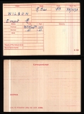 ERNEST RICHARD WILSON(medal card)