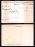 FRED WILLIAM DAMPIER(medal card)