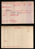 FREDRICK GEORGE MARSHALL(medal card)