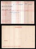 HAROLD HIRST GEORGE(medal card)