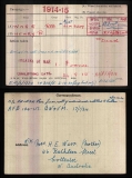 HENRY RICHARD WARR(medal card)