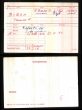 THOMAS REGINALD BIRCH(medal card)