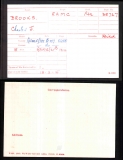 CHARLES JOHN BROOKS(medal card)