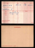 WILLIAM EDMUND DAVIES(medal card)