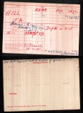 THOMAS ALFRED HILL(medal card)
