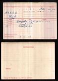 WILLIAM GEORGE MYERS(medal card)