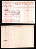 ERNEST DANIEL STIMPSON(medal card)