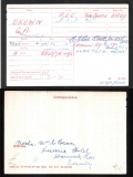 GRANVILLE ALBERT BROWN(medal card)