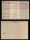 THOMAS ERRINGTON(medal card)