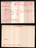 CHARLES HENRY GIBLIN(medal card)