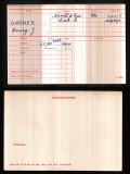 HENRY JAMES GARNER(medal card)