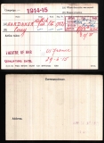 PERCY HARDAKER(medal card)