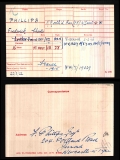 FREDERICK CHARLES PHILLIPS(medal card)