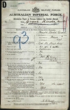 GRANT HAROLD BERTIE (attestation paper)