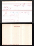 BOND ALFRED JAMES (medal card)