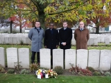  schepen Jurgen Vanlerberghe, ambassadeur Stephen Fletcher, burgemeester Christof Dejaegher en Pierre Ruyffelaere van het Vlaams Departement van Buitenlandse Zaken 