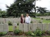 SUTHERLAND JOHN DONALD (Margaret and Ann, at the grave of their great uncle)