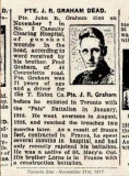 GRAHAM JOHN REGINALD (Toronto Star, 21 November 1917)