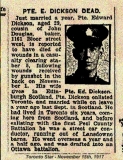 DICKSON EDWARD (Toronto Star, 15 November 1917)