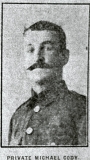  COADY MICHAEL (The Observer and Times, January 1916)