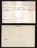 COTTON CHARLES WILLIAM (medal card)