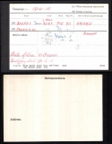 BROPHY FRANCIS WILLIAM(medal card)