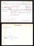 BURTON GEOFFREY BUNNELL(medal card)