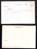 CASEY JOHN SYDNEY(medal card)