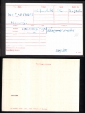 McCORMACK HENRY LEO(medal card)