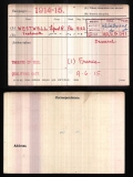 WESTWELL FREDERICK(medal card)