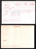 BRAY SIDNEY ALWIN(medal card)