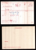HAWKES GEORGE LEONARD(medal card)