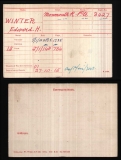 WINTER EDWARD HENRY(medal card)