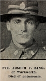  JOSEPH FREDERICK KING