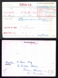 CARR HUGH (medal card)