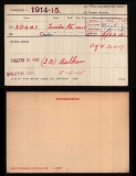 CHARLES C ADAMS(medal card)