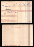 GEORGE G RUSSELL(medal card)