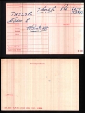 WILLIAM EDWARD WE TAYLOR(medal card)