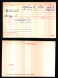 HENRY JOSEPH HJ BACON(medal card)