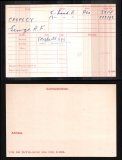 GEORGE REGINALD FAR GRF CROPLEY(medal card)