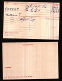 WILLIAM CHARLES WC PARKER(medal card)