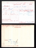 WILLIAM BERNARD WB BOVEY(medal card)