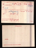 JAMES J RUSSELL(medal card)