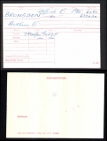 ARTHUR EDWIN AE BRONSDON(medal card)