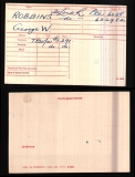 GEORGE WILLIAM GW ROBBINS(medal card)