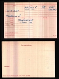 WILLIAM JOHN WJ WARD(medal card)