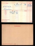 BENJAMIN B BATES(medal card)