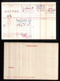 PERCY FRANK PF HAYTER(medal card)