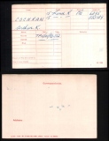 ARTHUR KNIGHT AK COCHRAN(medal card)
