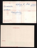 WILLIAM W COMBER(medal card)